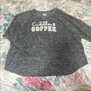 Secret Treasures Gray Cuddles & Coffee Sleep Shirt